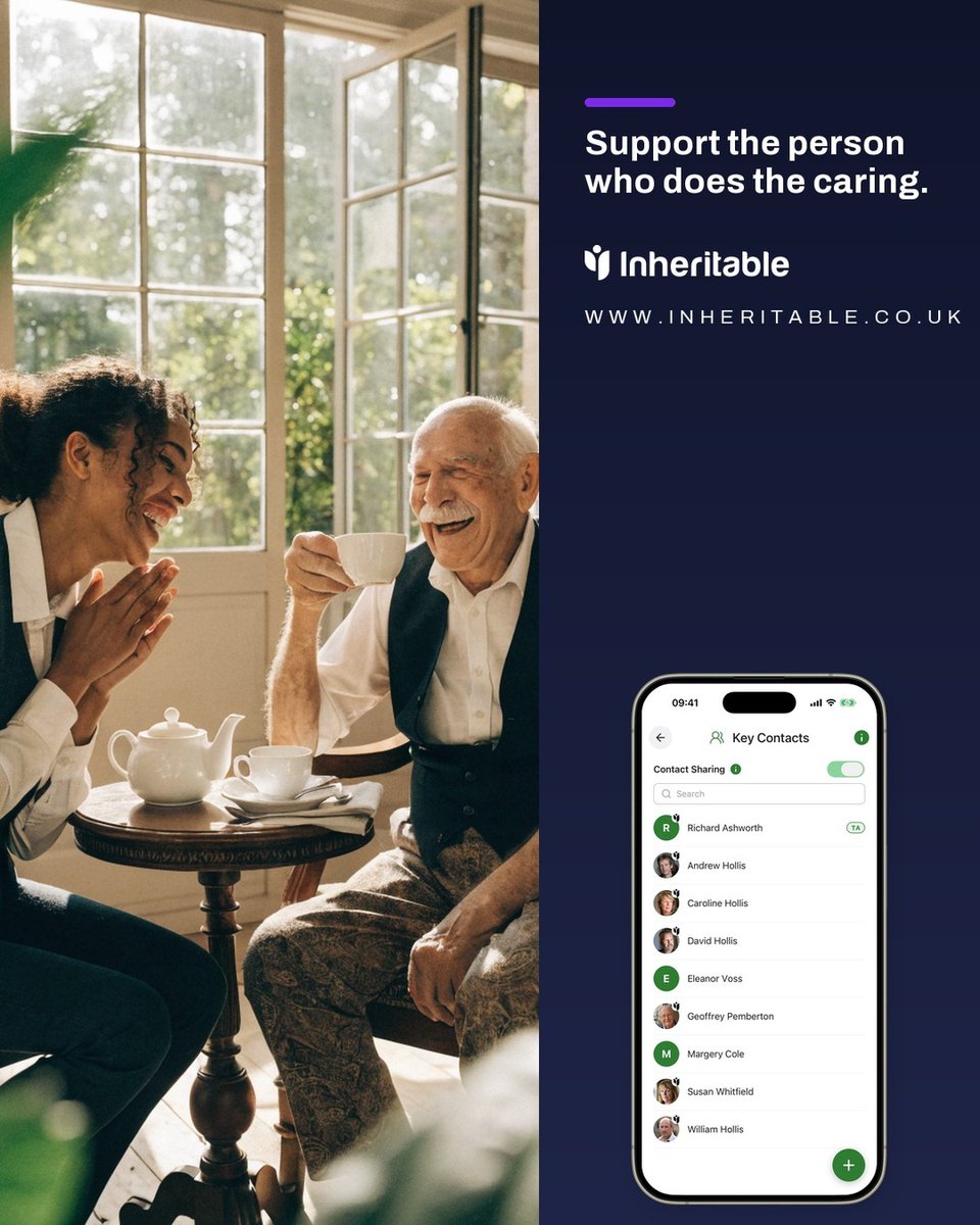 inheritableapp's tweet photo. Inheritable's healthcare-relevant features - living will, care planning, child and dependant guidance, trusted contacts, and farewell arrangements - align naturally with the conversations happening every day in hospices, care homes, and GP practices. It's the digital tool that helps patients feel prepared and helps families feel supported.

See how it works: https://t.co/YUgJrkFCbQ

#Inheritable #AdvanceCarePlanning #PalliativeCare #LivingWill #DigitalVault #EndOfLifeCare #HealthcareUK