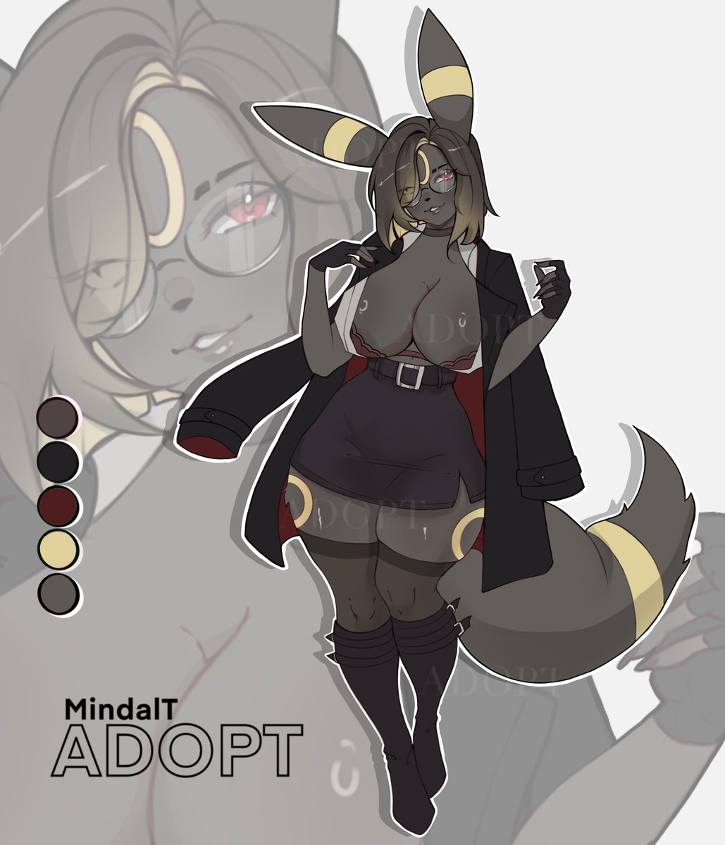 TillWhiteFlower's tweet photo. [OPEN ADOPT]🔫Umbreon Gangster Girl
SB: $25 
MI: $5 
AB: $400

https://t.co/ble4b65MHd

#adoptable #adopts #oc #pokemon #Umbreon #girl #adoption https://t.co/ERGBIjoIZF