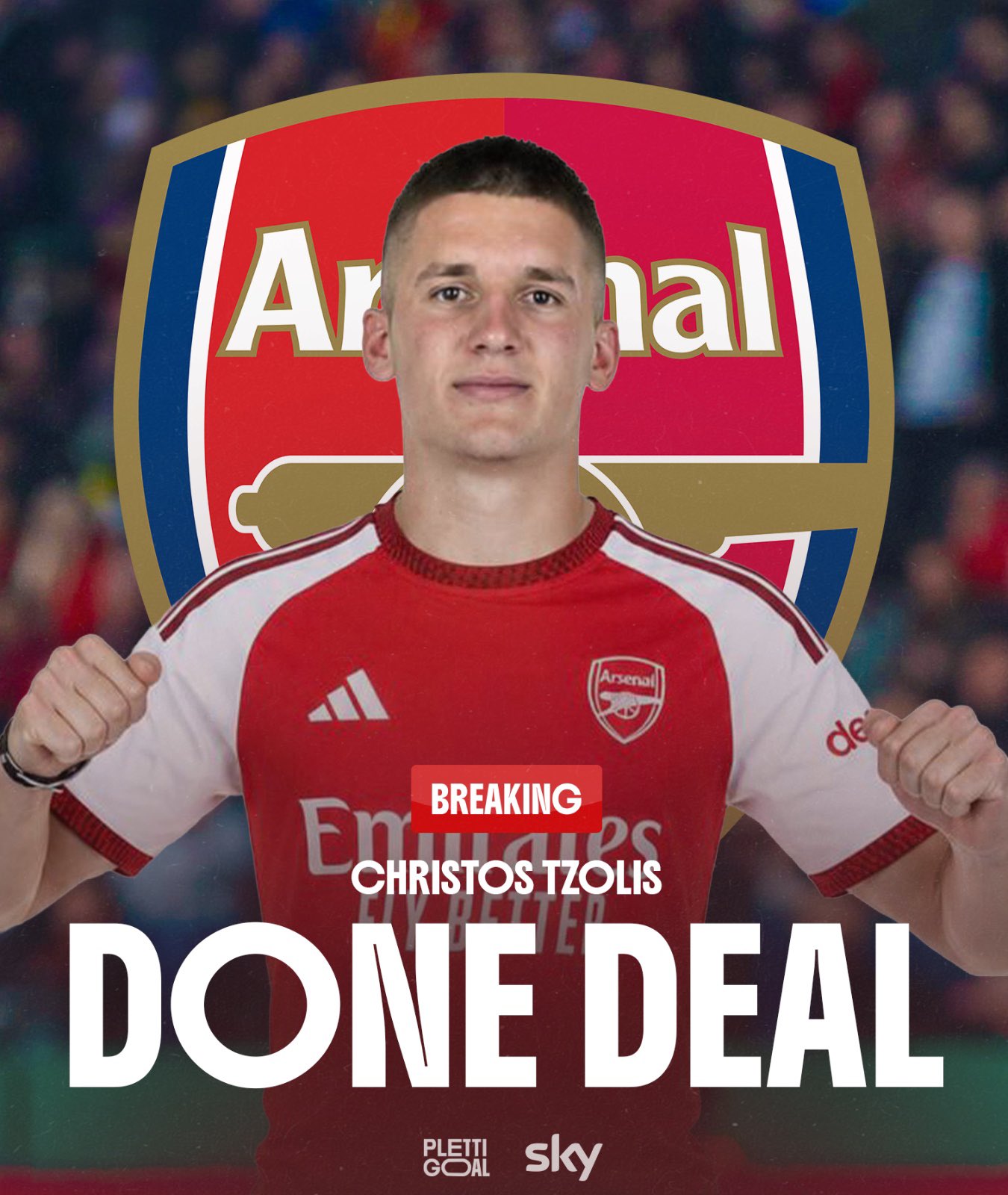 Christos Tzolis to Arsenal