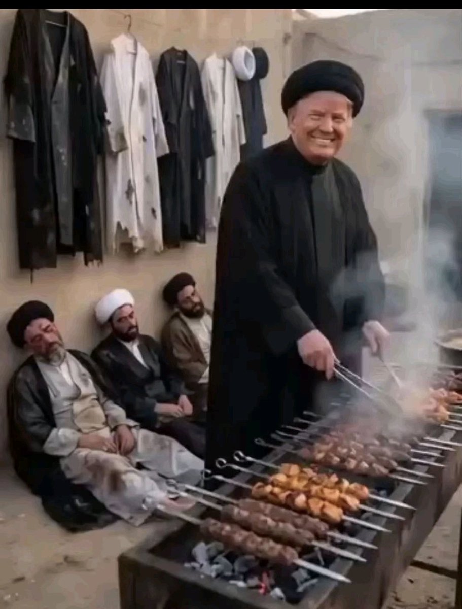 sfewkj's tweet photo. @NewsNow4world1 حفلة شواء مباركه من ابو ايفانكا ماقصر والله  بس نبي يزود الشوي https://t.co/HsZqKpVeFx