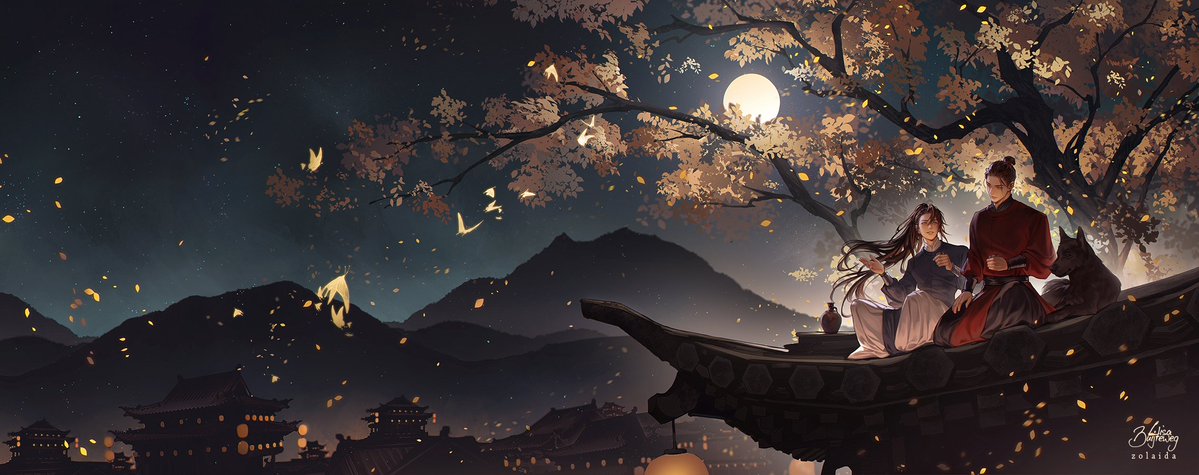 artofzolaida's tweet photo. The final art for the Thai version of Remnants of Filth / Yuwu; the box art! With Ximang and Fandou ✨🍂 https://t.co/nBaYo80Tod