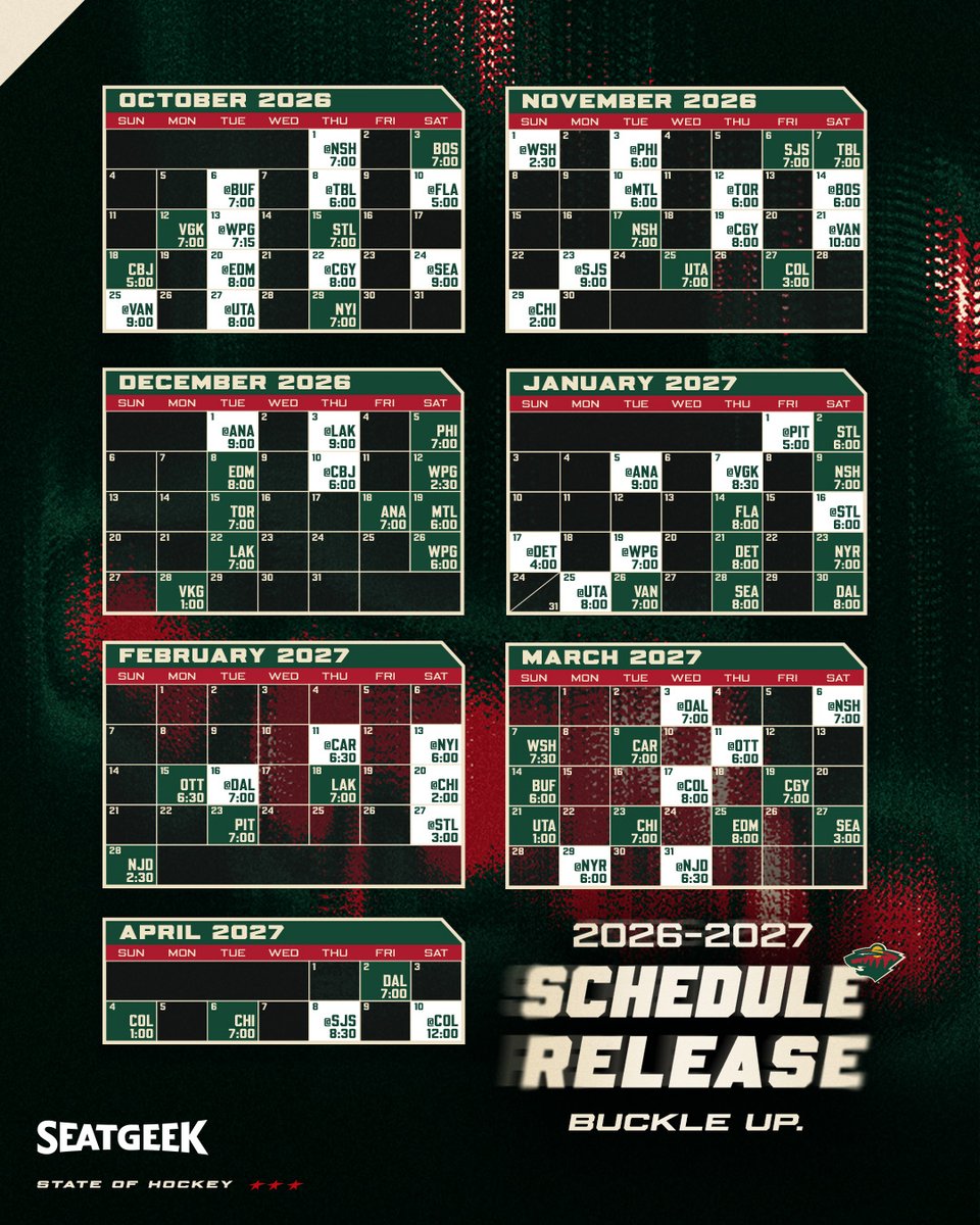 mnwild's tweet photo. the route is mapped for the 2026-27 season 🗺️

join us for every stop as a season ticket member » https://t.co/qQ44Y0Lkx2  

#mnwild | @SeatGeek https://t.co/MDJwCJP07F