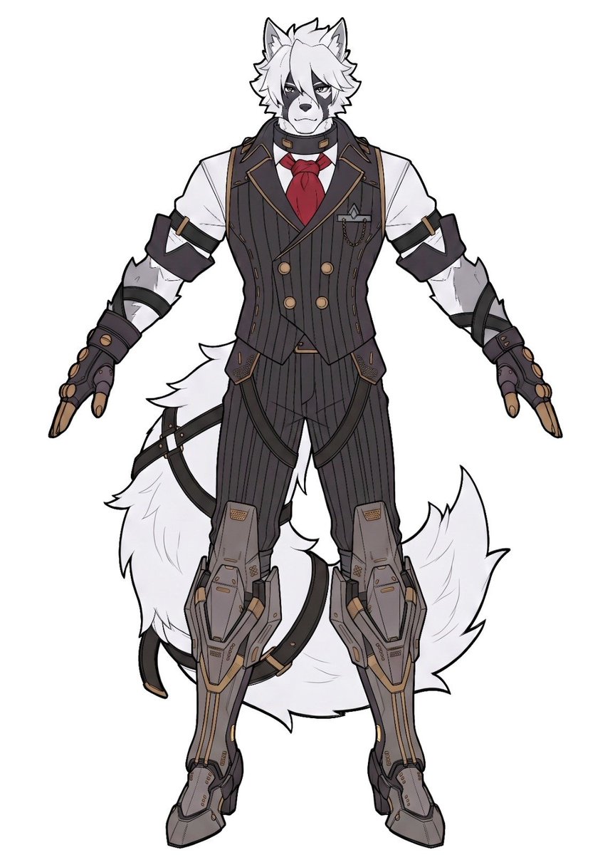 Azu_Karr's tweet photo. My model so far from AudreyPaws! It's based off of Lycan from Zenless Zone Zero. I'm pretty excited to see this come to life. https://t.co/hIlLPC3WEn