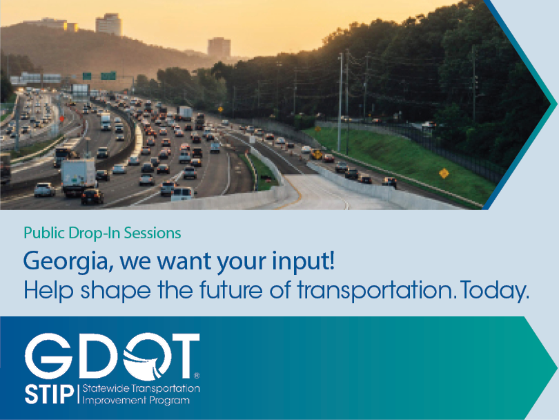 GADeptofTrans's tweet photo. Want a say in how Georgia's transportation dollars are spent? 🚗🛣️

Share your feedback on the draft Statewide Transportation Improvement Program for FY 27–30.

💬 Comment online by 8/15
📍 Attend an in-person meeting

Find meeting dates and locations:
👉 https://t.co/lNzkHRcR2U https://t.co/vTR9t0wmLu