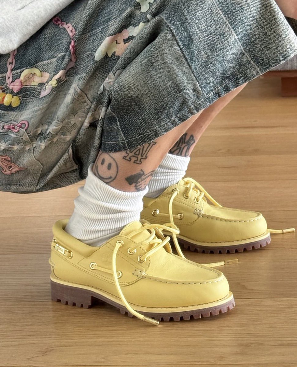 Timberland x Jacquemus 3-eye Lug Boat Shoe “banana Yellow