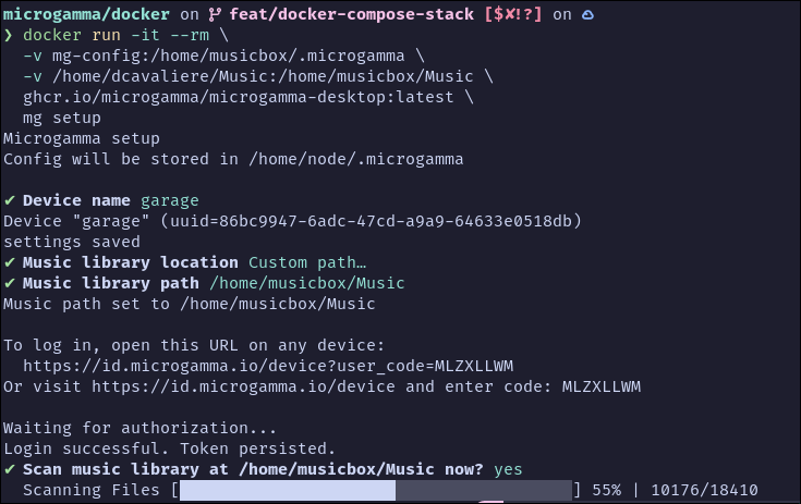 microgamma_io's tweet photo. Microgamma running in a docker container 🚀 https://t.co/g0riYTCcib