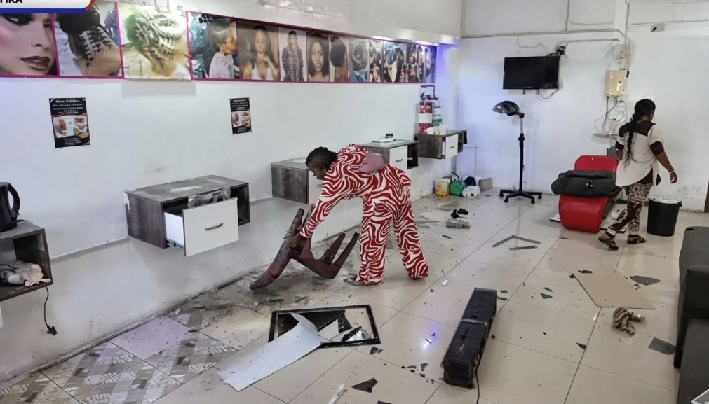 TheTruthPanther's tweet photo. Undocumented Mozambican Woman Destroys Her Own Hair Salon in Melmoth After Her R100,000 Compensation Demand Was Rejected When She Was Told to Leave

An undocumented Mozambican woman, reportedly identified as Mhlana in some accounts, destroyed her own hair salon in Melmoth, KwaZulu-Natal, after members of the community and local business forum representatives confronted her and told her to shut down and leave. The dispute ended with her damaging equipment, furniture, mirrors, and fittings inside the business.

According to widely shared videos and reports, the woman refused to leave immediately and demanded R100,000 in compensation for her business and equipment before vacating the premises. She later reduced the amount to R50,000, but no agreement was reached. Frustrated by the situation, she began smashing mirrors, overturning chairs and cabinets, and damaging lights and other property inside the salon.

Video footage circulating on social media shows the woman, dressed in a red-and-white patterned outfit, destroying the contents of the salon while bystanders watched. She shouted that nobody else would benefit from what she had built. The incident unfolded amid ongoing tensions involving undocumented foreign nationals, foreign-owned businesses, and the activities of the March and March Movement in KwaZulu-Natal.