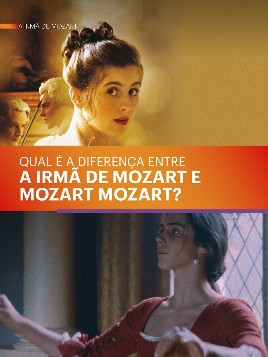 FilmAndArtsBr's tweet photo. Duas histórias sobre uma mulher brilhante que a história deixou em segundo plano.
A irmã de Mozart
📺 Sexta-feira, 17
🕙 22h
#AIrmãDeMozart #CinemaEArtes #Estreia #MozartMozart https://t.co/h3I0glOGVp