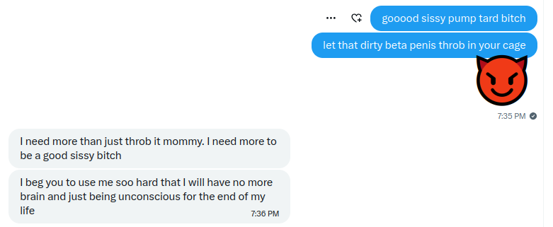findom_virusx's tweet photo. Soo easy to break a sissy bitch brain 😈

#2dfd #findom #paypig https://t.co/cesGJgbRv0