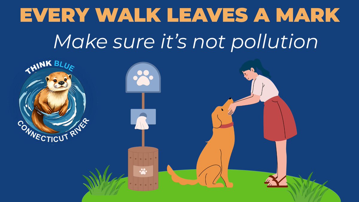 ThinkBlueCTR's tweet photo. ๐พ Every walk leaves a markโmake sure it's not pollution. Always pick up after your pet and dispose of waste properly. Pet waste left behind can wash into storm drains, carrying bacteria and nutrients into local waterways. ๐ง
#MS4 #ThinkBlue #Stormwater https://t.co/cGasGThdYj