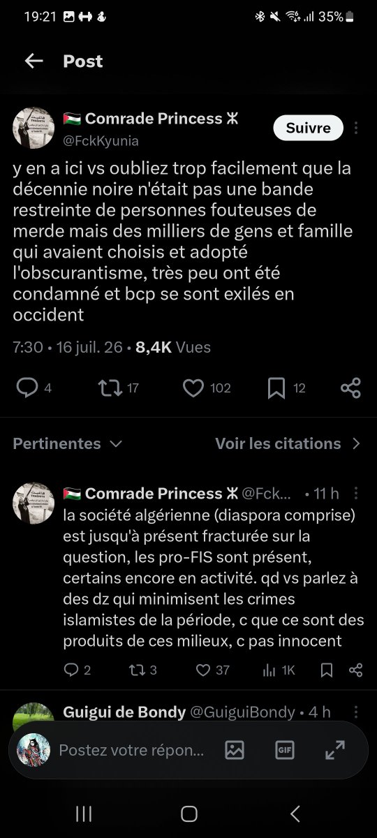 DH39939196's tweet photo. J'allais dire que la grosse bizarrerie c'est cette réalité alternative qu'on ne retrouve que sur twitter où des gens font comme ci les troubles de 1990s n'avaient pas eu lieu à cause  d'une élection perdu suivi d'un coup d'état.

Puis j'ai vu la bio et bannière. https://t.co/BoUltGPqOH