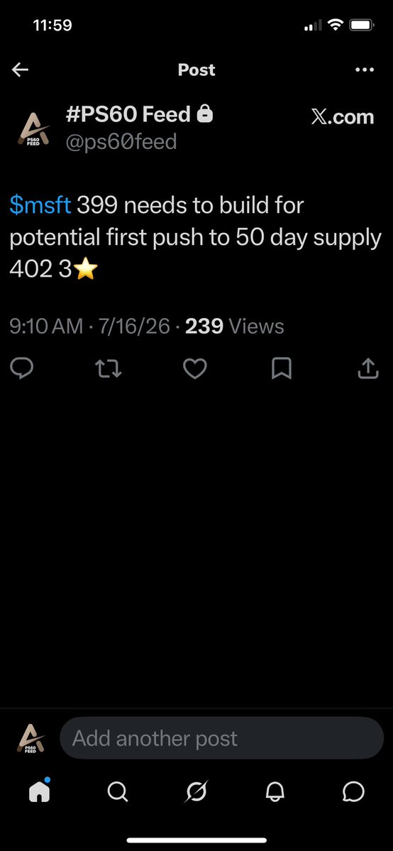 AccessATrader's tweet photo. $msft #ps60 https://t.co/Xg9CfKblnk