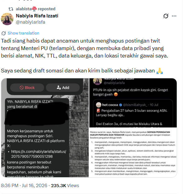GnobecIdiot's tweet photo. @ferrykoto @CCICPolri sepertinya sama dengan kejadian @nabiylarisfa https://t.co/RaHGjr7QYp