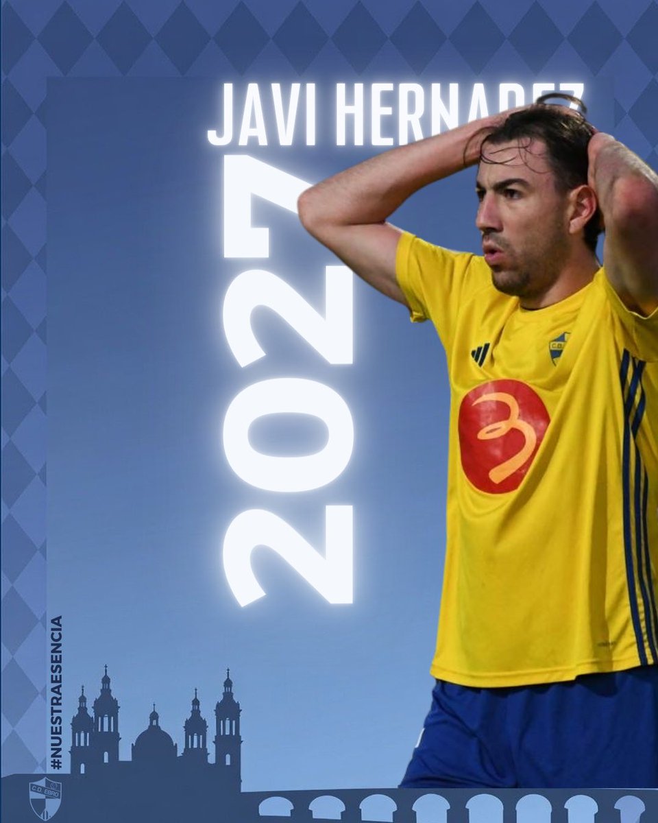 CD_Ebro's tweet photo. 🤩 Javi Hernández continuará una temporada más defendiendo la camiseta del CD Ebro.💙 https://t.co/FTsw9og05L