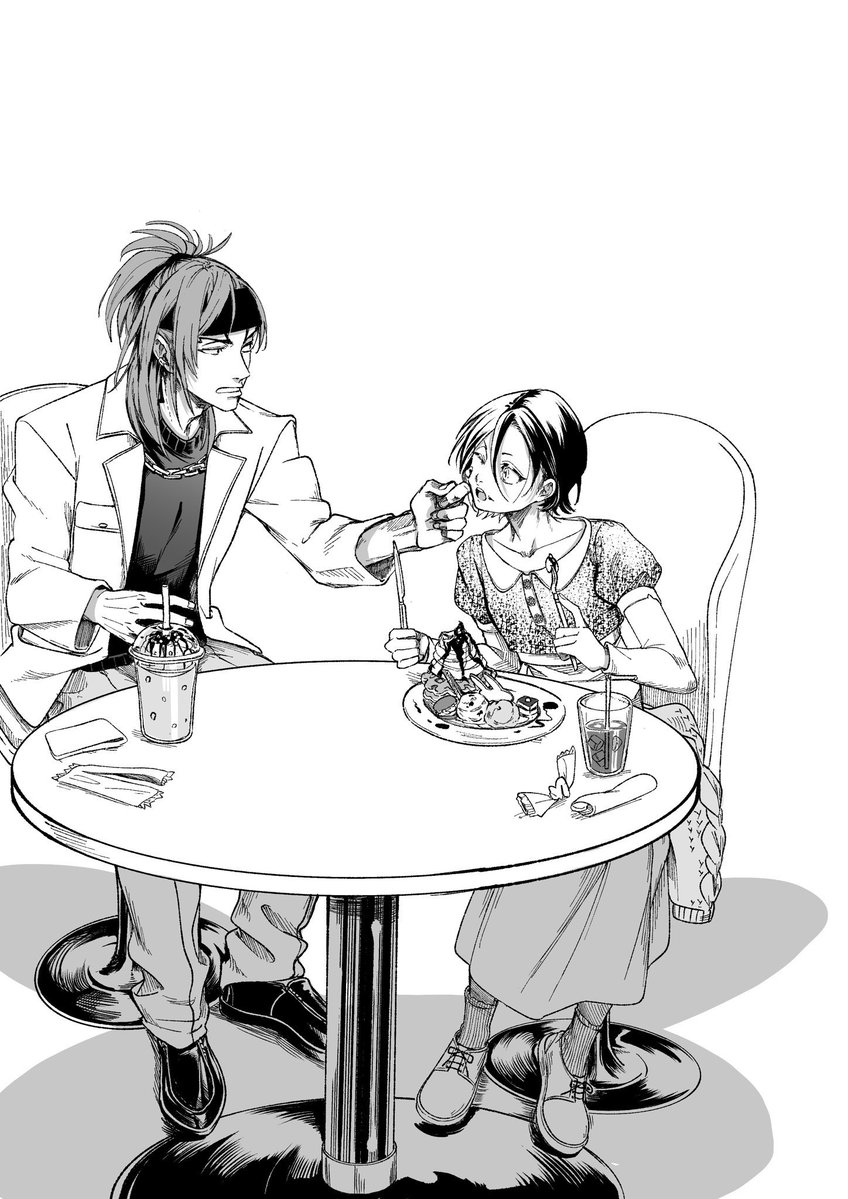 choco_rei_te's tweet photo. これはBLEACHのFA垢作って、お題箱設置して描いてた頃のイラスト。 https://t.co/fNVoqWXTmG