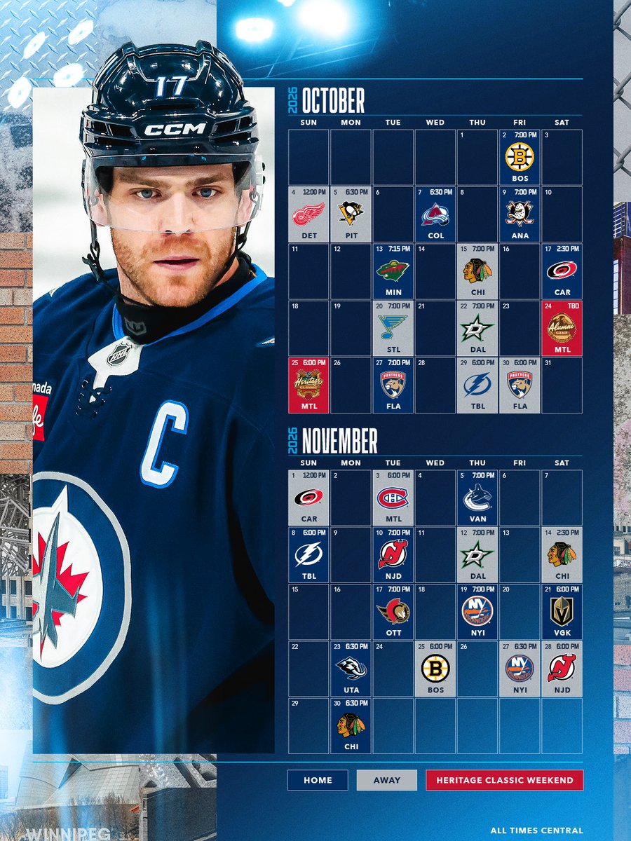 NHLJets's tweet photo. Schedule Release Day, it's like Algebra. Why you gotta put numbers and letters together? https://t.co/NSKPeDcHtZ