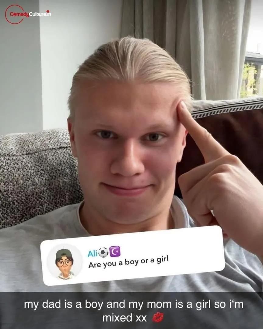 fCultFootball's tweet photo. Guess Erling Haaland's gender? https://t.co/2zLc8xXoYR