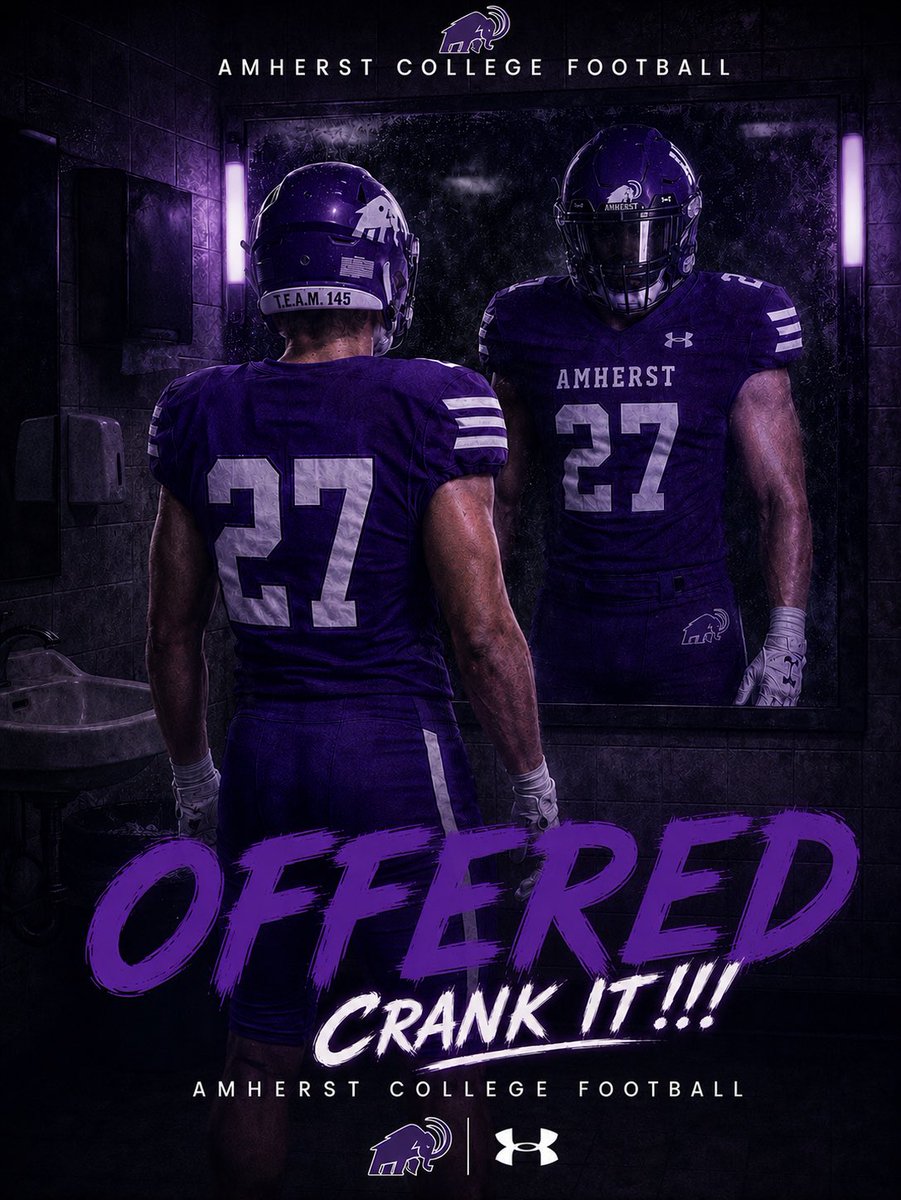 FerberEli's tweet photo. After a great conversation with @coachgeenty I am extremely excited to announce I have received an offer to play college football at @AmherstCollFB, thank you for the opportunity! @CoachLarned @layhew48 @PrepRedzoneTX @TXPSMedia @LoneStarPrepsTX @TFloss32 https://t.co/Zl5Rg74mGp