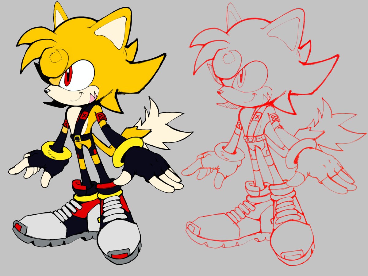 MIXTERART24's tweet photo. SONIC OC/FCS ⭐‼️‼️
Meison y Raigen the cat 

⭐El personaje amarillo le pertenece a mi colega, el café emo es mío 🗣️👍 https://t.co/4pQKc74fdk