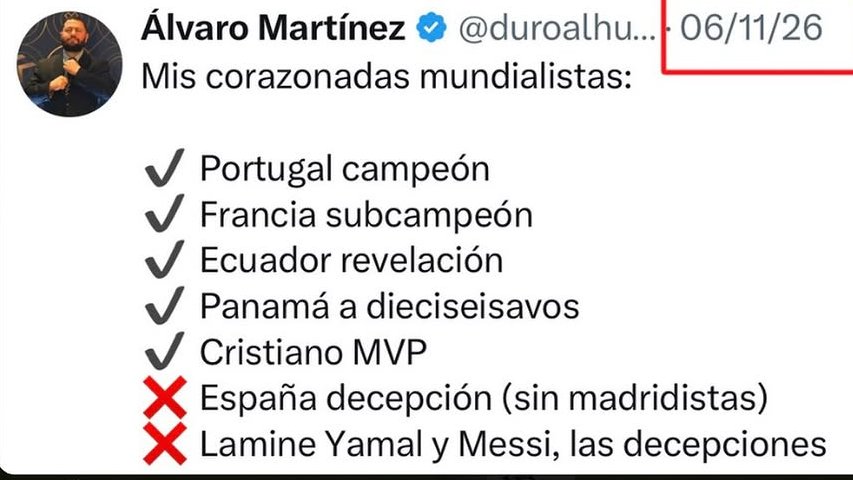 ZuritaCarpio's tweet photo. Solo le atinó a que habría un Mundial de Futbol. https://t.co/lMfXx896ew