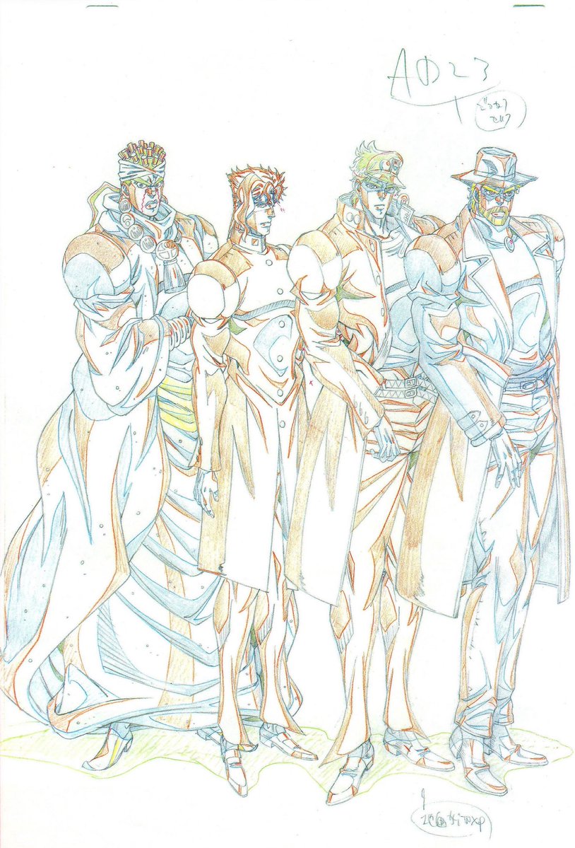 zoe4boring's tweet photo. can we talk about how araki’s art style had the studio of david productions SWEATING https://t.co/fJ5MVTDznZ