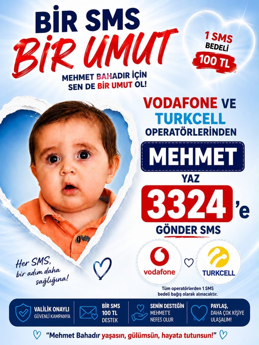 BahadR32668's tweet photo. SMS ile bağış https://t.co/oeBuJamhI3