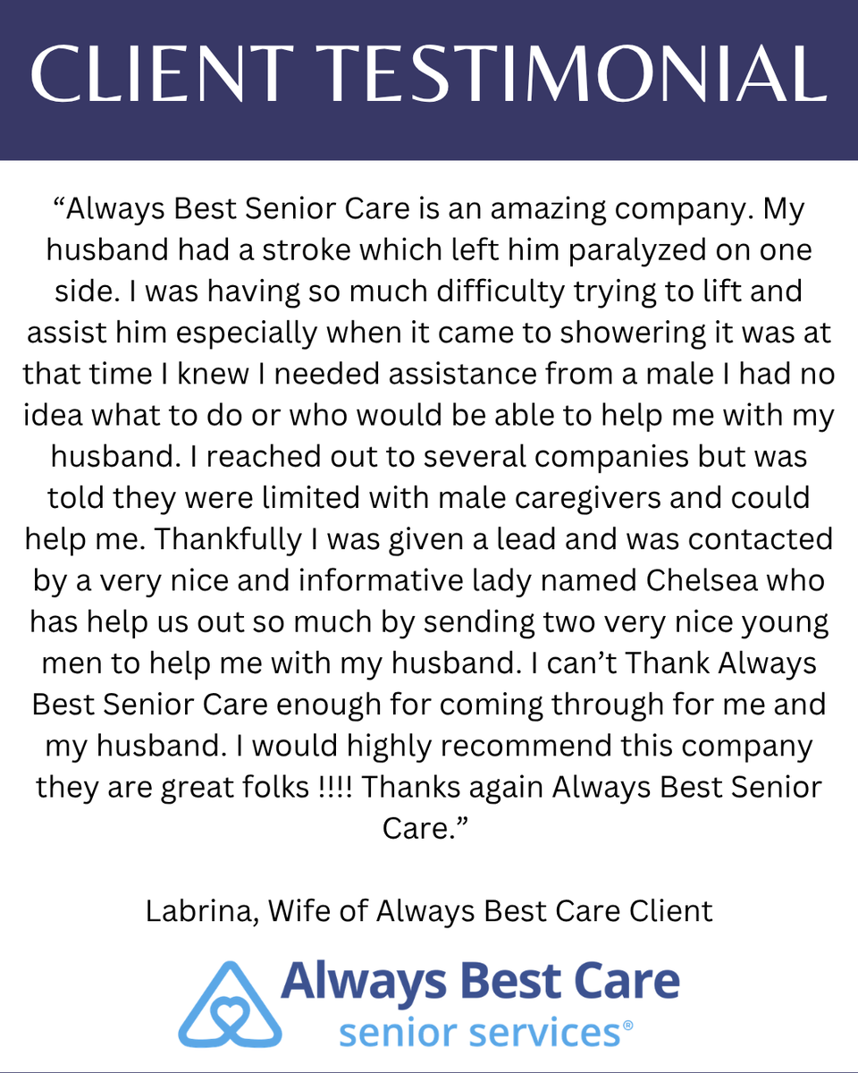 alwaysbestsd's tweet photo. Thank you, Labrina! We love hearing from happy clients & think our caregivers are amazing too!
#AssistedLivingFacility #ALF #ReferralServices #SeniorCare #Caregiver #HomeCare #Aging https://t.co/R8W9CNt4yj