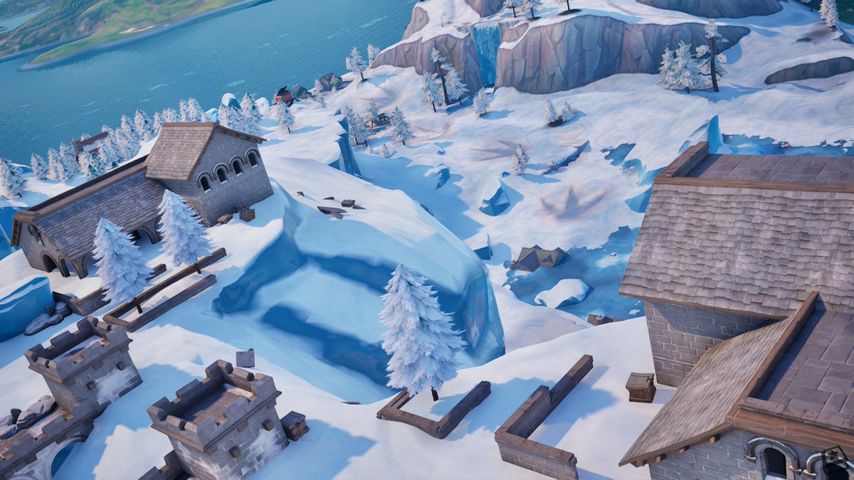 FN_Assist's tweet photo. 🧵 #Fortnite OG (Ch1S9) v41.20 Update Map Changes 🗺📍

• Polar Peak has collapsed, with the monster hidden beneath the ice escaping, taking the castle with it. https://t.co/OLfNkD0r5y