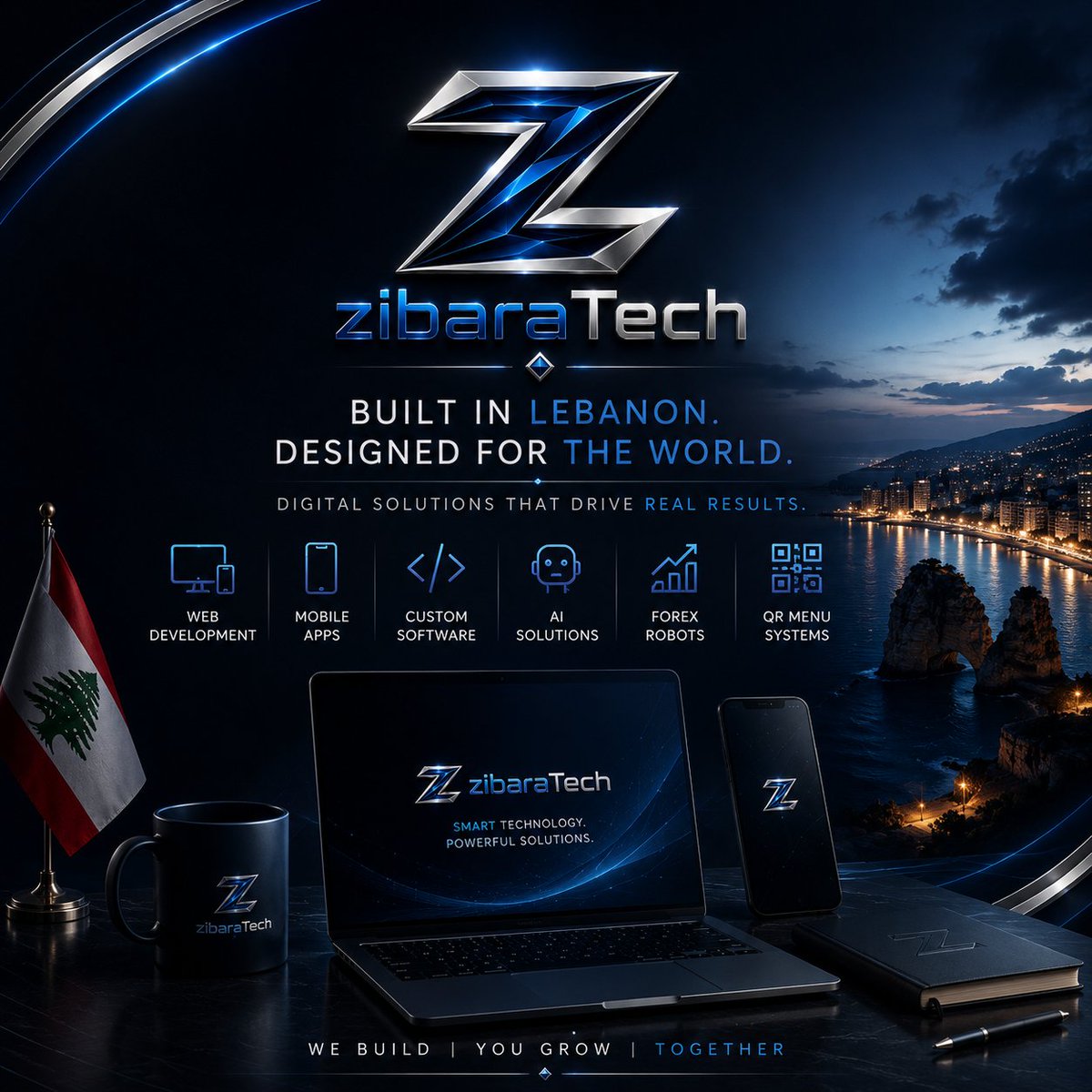 ZibaraTech's tweet photo. Built in Lebanon. 🇱🇧 Designed for the world.
Follow us and repost if you believe in ambitious startups. 🚀
#ZibaraTech https://t.co/iTm1Uq1emQ