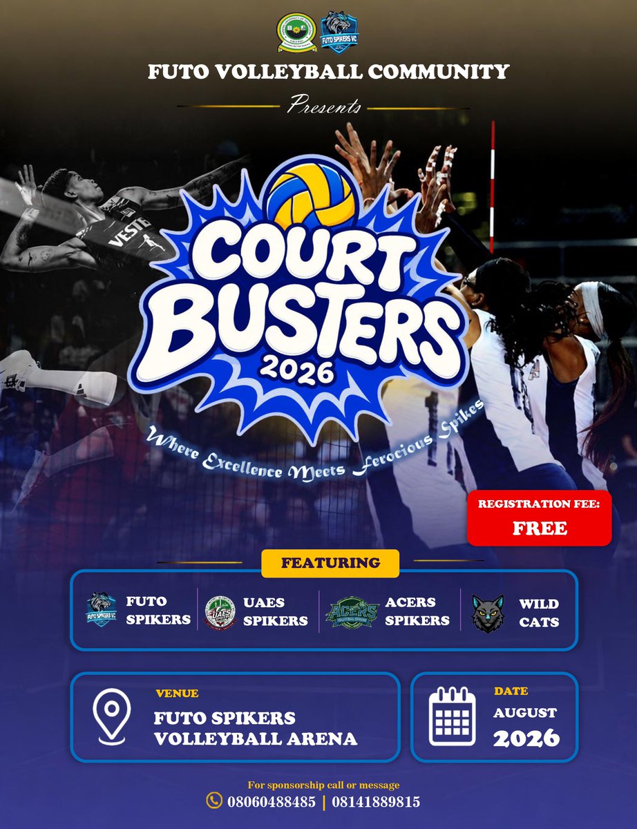 Leo10tips's tweet photo. One of the best &amp; biggest volleyball fiestas to ever happen East of the Niger.

Support alaigbo in sports today!

Call for Sponsorship via 08060488485📞

@DrDanny2030 @okoliecollins5 @Ifeanyi374185 @CHIZZY_BB @DenaroFreeBets @Mayor_ofOwerri @MyOwerri @gaiuschibueze @ChiHerbert9 https://t.co/PVMDxhpO2W