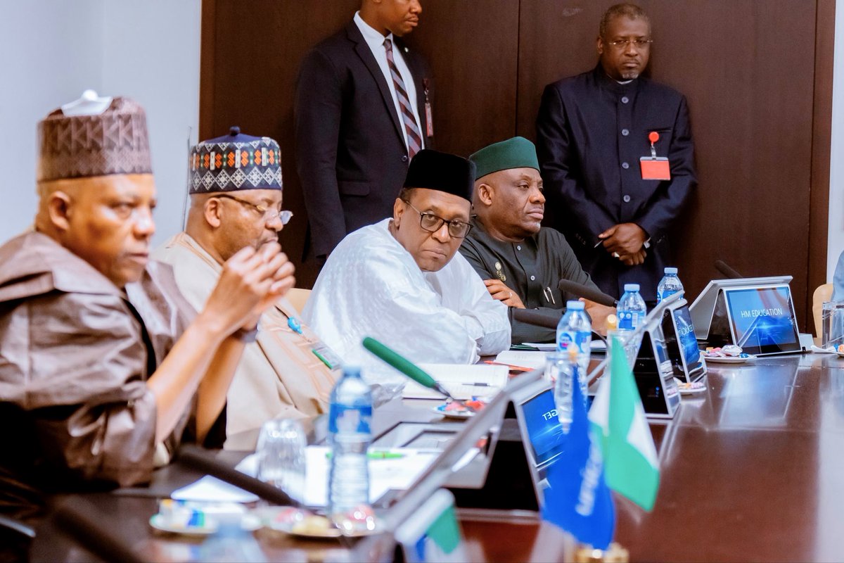 officialSKSM's tweet photo. The Vice President, Senator @KashimSM, has outlined the programmes and initiatives currently being executed by the administration of President @officialABAT to restore and strengthen the future of the Nigerian child.

According to him, a generation of children unsure of their place in a changing world is one of the worst tragedies to befall any nation, particularly Nigeria, with its youthful population, where the greatest anxiety is that the nation should never fail or falter in building a society that equips every child with opportunities worthy of their talent.

Senator @KashimSM stated this on Thursday in Abuja when he received a delegation from the United Nations Children’s Fund (@UNICEF), led by its Executive Director, Ms. Catherine Russell (@unicefchief), on a courtesy visit to the Presidential Villa.

He said though the administration has “inherited profound economic and social pressures that demand partnership with trusted global development institutions such as UNICEF,” the Fund has stood firm “beside Nigeria as a dependable ally, bringing expertise, compassion, and practical support to the sectors that define the future” of Nigerian children.

“I am particularly excited about today’s engagement because we have assembled a broad portfolio of interventions to restore and strengthen the place of the Nigerian child,” the Vice President declared.

The VP observed that the world has transformed into a global village, where the “hopes and anxieties of children travel faster than borders,” pointing out that “whatever happens to a child in Abuja can influence a child in London, just as events elsewhere shape the imagination and wellbeing of our own children.”