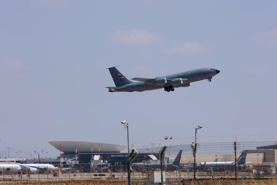 XHNews's tweet photo. Dozens of U.S. military aircraft have recently vacated Israel's Ben Gurion International Airport, freeing up space for commercial flights. While jets depart and commerce resumes, peace has yet to arrive for many Israelis https://t.co/1vMoivnHMg #FromTheFrontline https://t.co/07hBECTiFm