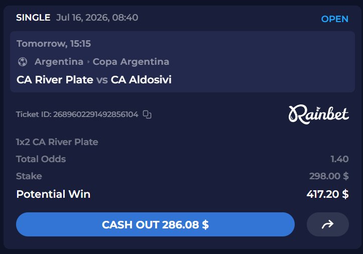 UtdKiah's tweet photo. River Plate have won six of their last eight home meetings with Aldosivi. This fixture usually ends one way, and I’m backing that trend to continue. ⚪🔴🇦🇷 https://t.co/kzwpZ8Uaxc