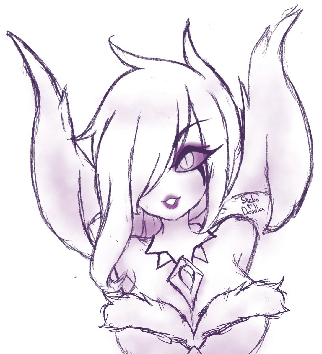 ShebaDoodles's tweet photo. Old Morgana doodle from a few years ago~ https://t.co/VE9jdDtI6Q