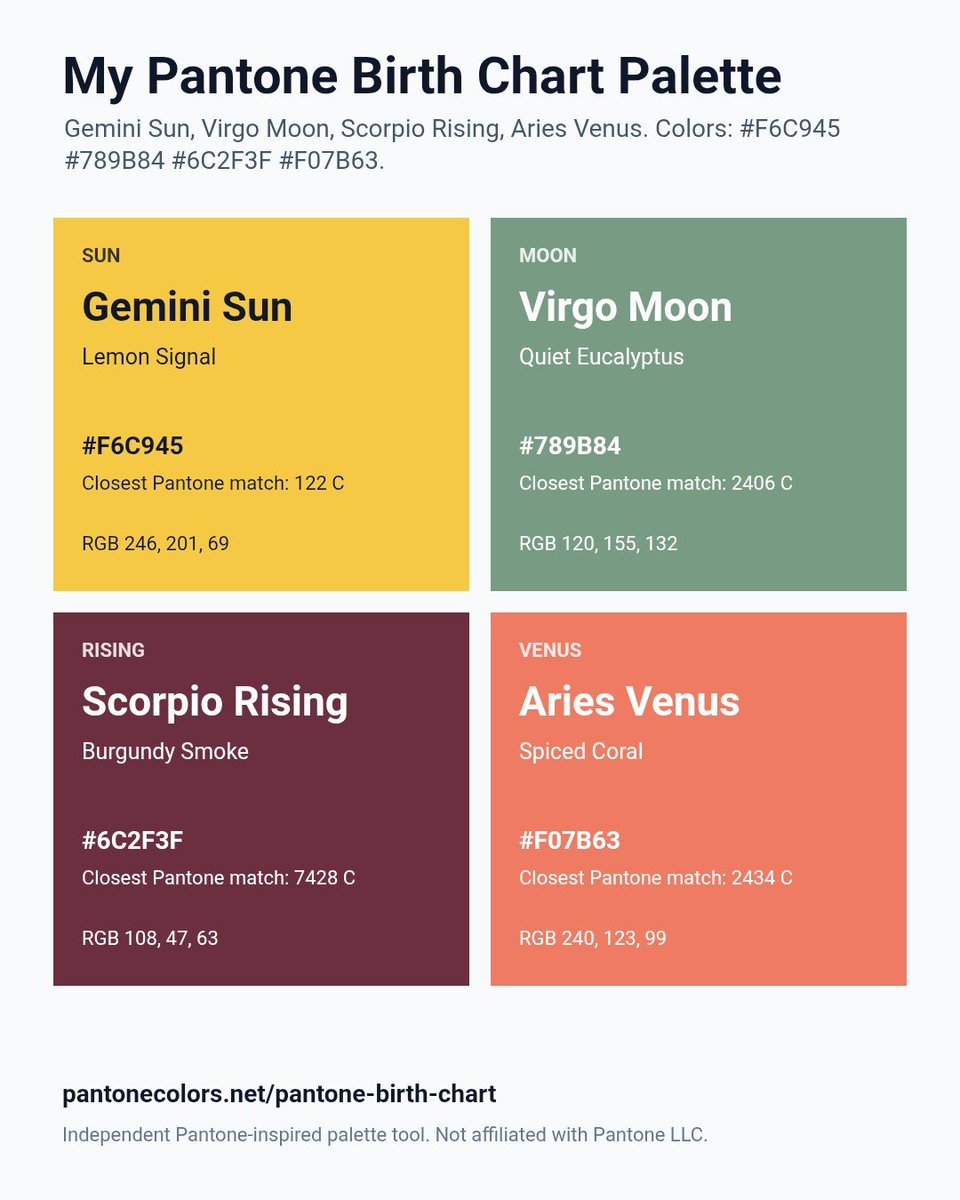 hambambini's tweet photo. Tbh, I don't think my pallette gives Danlaz vibes π«
But I'm free to pretend is does! So it's soooooo them π₯°π₯°π₯°
qrt your birth chart palette and your bias https://t.co/HebdwAqgHF