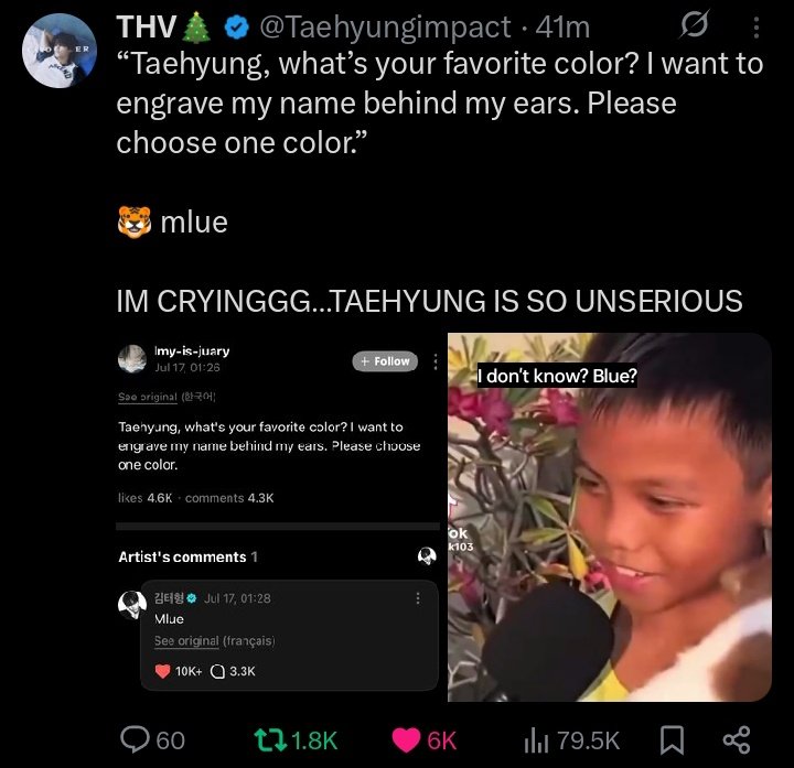 kthddd's tweet photo. @Taehyungimpact How does he know every meme on internet???? HE'S IS SO 😭😭😭 https://t.co/LdPsYInIz4