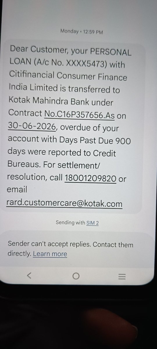 VSPPRIME's tweet photo. @KotakBankLtd
@kotak811
Aur Citi Finance Kon Hai Bhosdki Ka
Bhai Ye Kya Hain Family k Number Par Kyu Msg Aa Raha Jabki Koi Loan Liya Hi Nahi Hain Cibil Score Ki Kyu Maa bahan Karne Par Lage Ho https://t.co/P6nah5De8k
