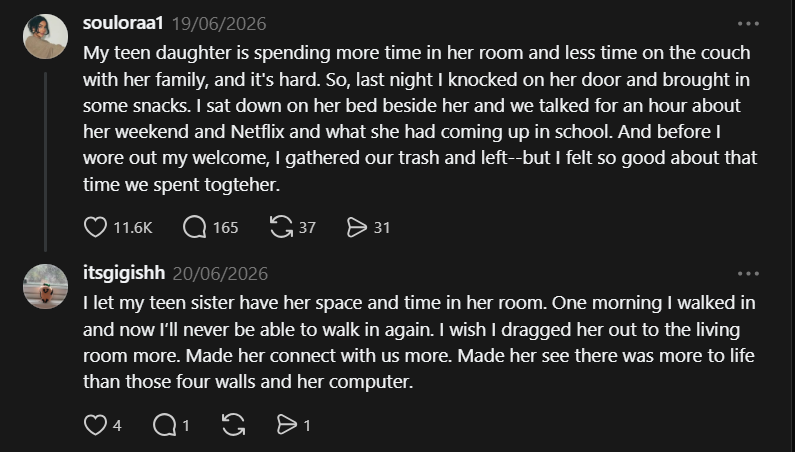 Jossienheimer's tweet photo. @glassesdorkface From her older sister's threads account. Remember when they turned off the cams mid season, & Laura leaked that it shut it down cuz someone close to Jet committed suicided? I think this might've been what happened. https://t.co/HtTqbkBCIR