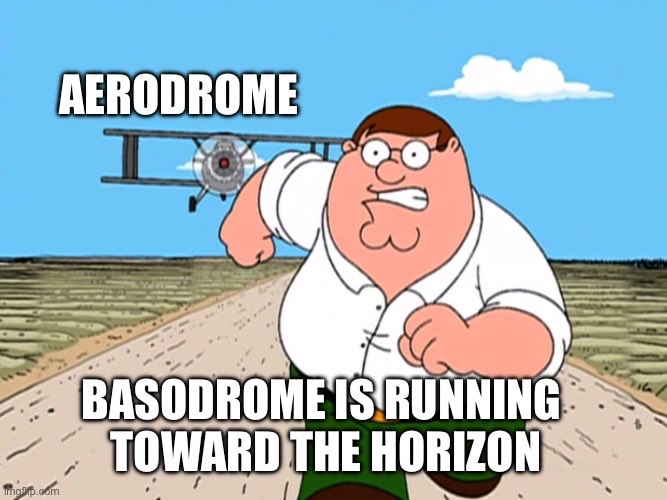 Basodrome's tweet photo. . @AerodromeFi is on the horizon 🏃🏽 https://t.co/q7aw7JXhMH