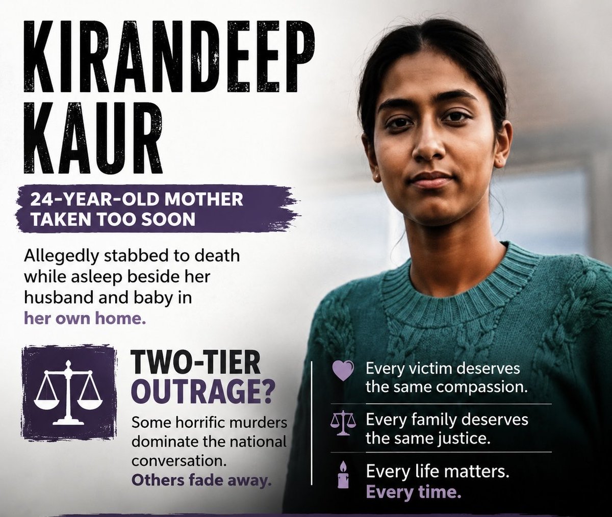 MankamalSingh's tweet photo. 1/ The details emerging in court about the murder of 24-year-old Kirandeep Kaur are horrific.

A young mother, stabbed to death while asleep beside her husband and baby in her own home.

If ever a case should have shocked the nation, this is one of them

🔗https://t.co/ATSdGbyogM https://t.co/v801JAMud6