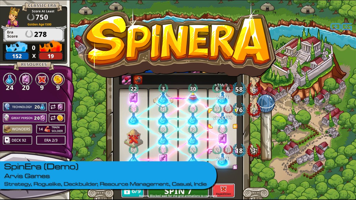OverageGmngCom's tweet photo. OG plays SpinEra (Demo)!
https://t.co/Vnn0Fetsmh
Like & Sub!
@ArvisOfficial
@SpineraGame
#Spinera #Keymailer #Roguelike #CivBuilder #SlotMachine #IndieGame #Strategy #IndieGaming #Civilization #ResourceManagement #Deckbuilding #CasualStrategy #Roguelite #SteamGames #IndieDevs https://t.co/5t3ehqyOpq