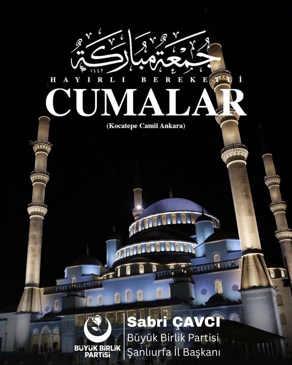 BÜYÜK BİRLİK PARTİSİ ŞANLIURFA İL BAŞKANLIĞI tweet media