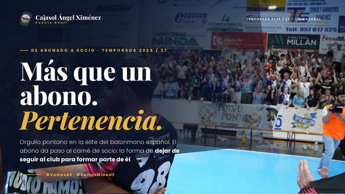AngelXimenezBM's tweet photo. 🫵 𝑯𝑨𝒁 𝑻𝑼𝒀𝑶 𝑬𝑳 𝑪𝑳𝑼𝑩 🤾‍♂️

➡️ Con el salto de abonado a 𝐒𝐎𝐂𝐈𝐎, también pasas a ser parte de él 💪

𝑈𝑛 𝑢́𝑛𝑖𝑐𝑜 𝑐𝑎𝑟𝑛𝑒𝑡 💳
𝑀𝑖𝑠𝑚𝑜𝑠 𝑑𝑒𝑟𝑒𝑐ℎ𝑜𝑠 𝑝𝑎𝑟𝑎 𝑡𝑜𝑑𝑜𝑠 🙌

ℹ️ https://t.co/S8HHCot4rv

#VamosMiGenil #VamosAX https://t.co/FUvXZd9UEg