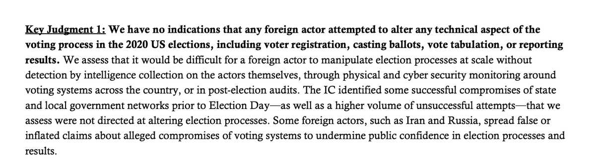 kyledcheney's tweet photo. NEW: Donald Trump's speech on the 2020 election tonight isn't arriving on a blank slate.

His own intel officials rejected the notion that foreign powers manipulated votes. And endless reviews/audits have confirmed this.

w @johnnysaks130 

https://t.co/9cXVu8BtgV https://t.co/HeCDXM122r