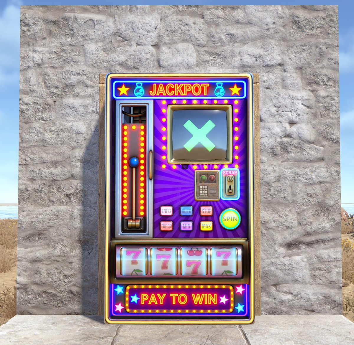 FancyOrbClips's tweet photo. Close up look on FancyOrb’s newest Twitch Drop for the Global Warfare 4 event (July 30th)

A slot machine vending machine🎰 https://t.co/Dim5Tj6bo4