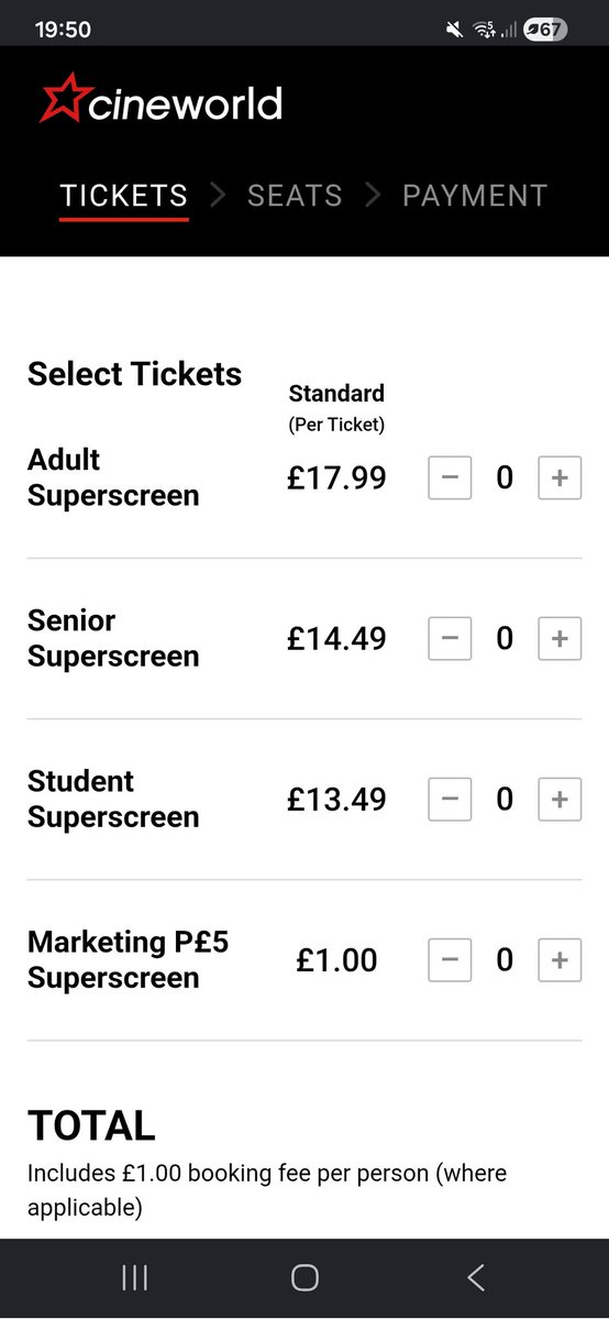sambamags's tweet photo. @cineworld what is the marketing p£5 ticket, am I able to use this, or is it a mistake, thanks https://t.co/J3IYW598yT