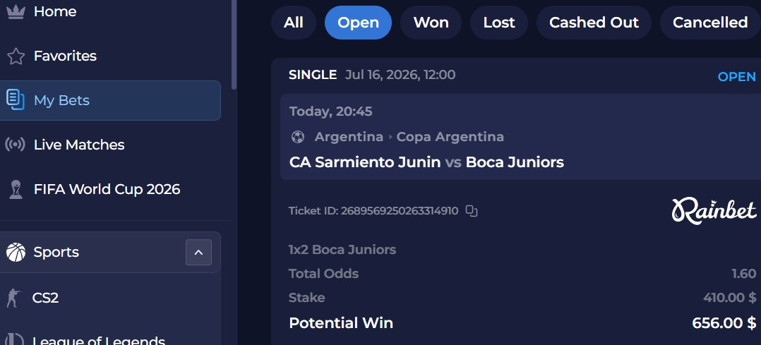 SoyTendencias's tweet photo. "Boca"

Porque se enfrentan Boca Juniors y Sarmiento de Junín esta noche por la Copa Argentina. Ni los entrenadores sabían que jugaban hoy estando en pleno Mundial.

@rainbetcom https://t.co/Wy52uDYOKt