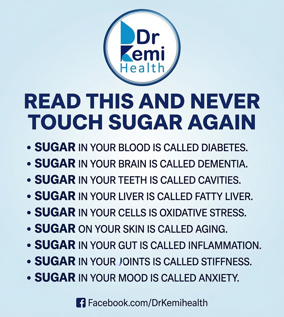 drkemiofnigeria's tweet photo. Minimize Sugar
#DrKemihealth https://t.co/CzjHcCt5Iy