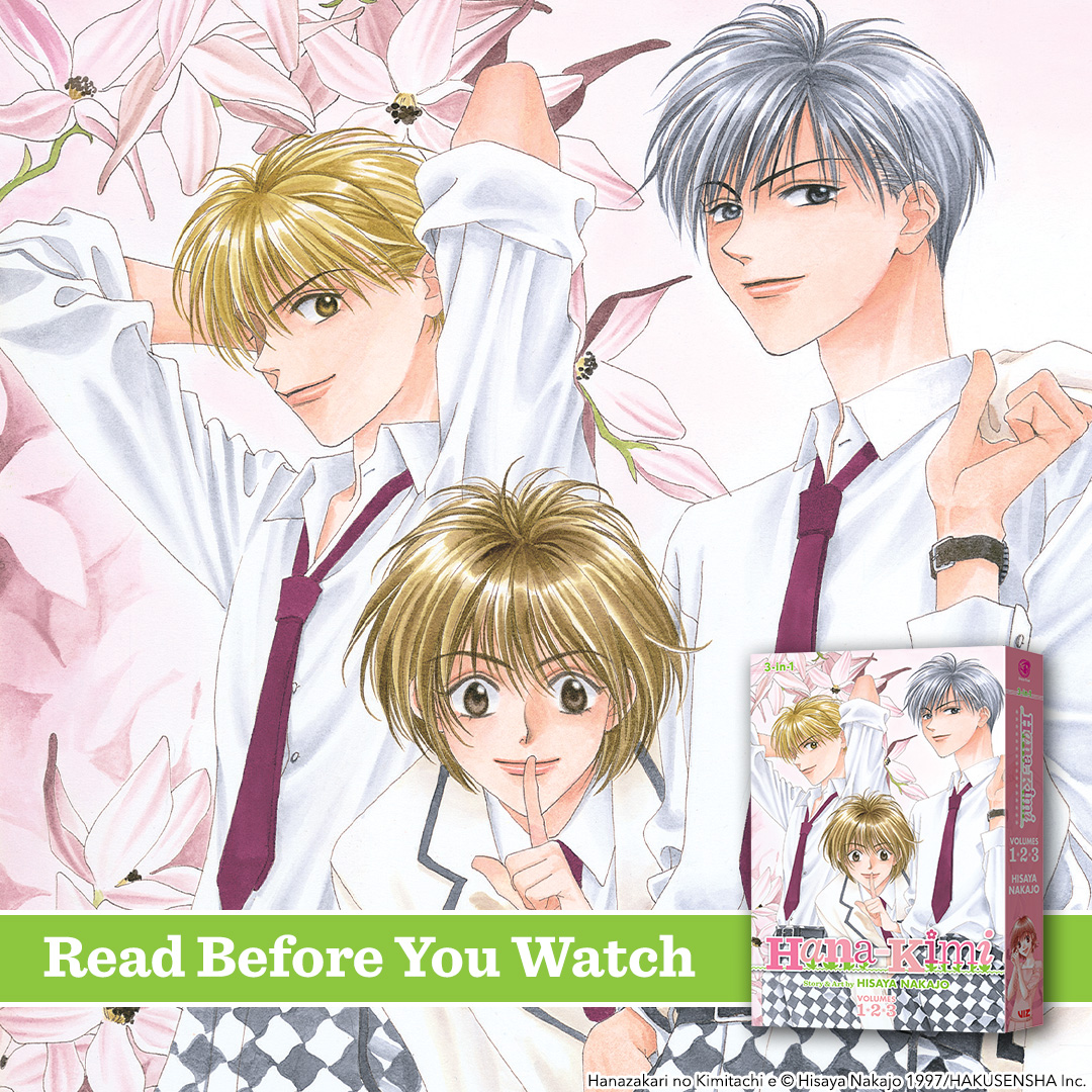 VIZMedia's tweet photo. School's back in session! The laughs, love triangles, and secrets are just getting started. Read Hana-Kimi now 🌸 https://t.co/z7swXQeC2l https://t.co/cOQUHDKK7w