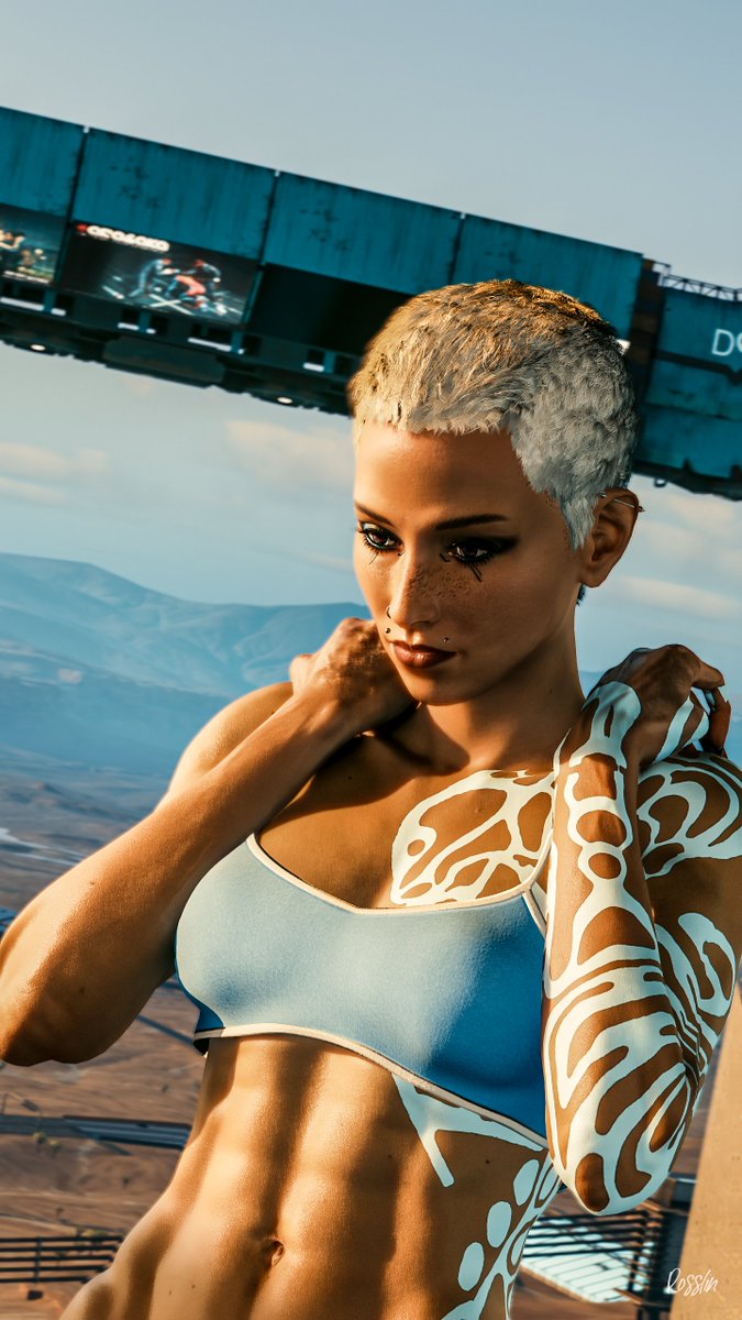 RossBot77's tweet photo. Love the hair 

#cyberpunk2077 #VirtualPhotography #ThePhotoMode #TheCapturedCollective #VPWorld #VPCONTEXT #EdgerunnerSaturday https://t.co/TgmpHntn3A